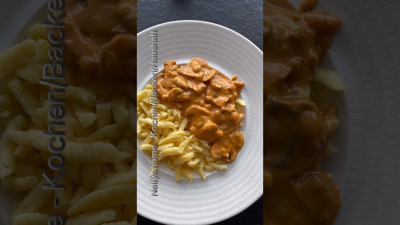 Jägersauce mit Spätzle 😋 eine super leckere vegetarische Soße #rezept # ...