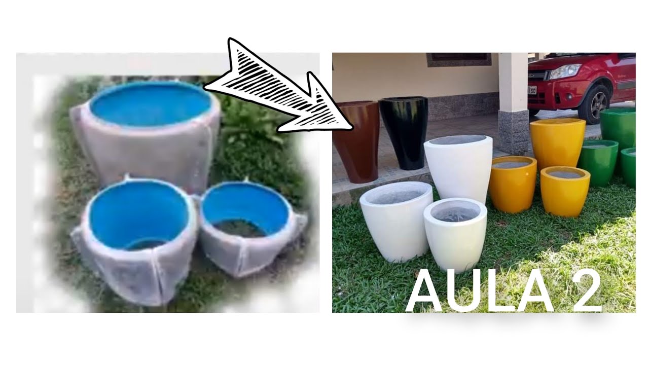 AULA 2 ( KIT COM TRÊS VASOS ) MASSA MOLE