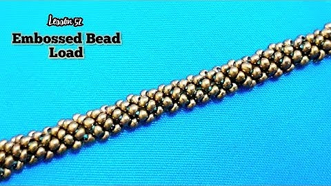Aari Work Tutorial 52 | Embossed Bead Load | Padded Bead Load using Sugar Beads