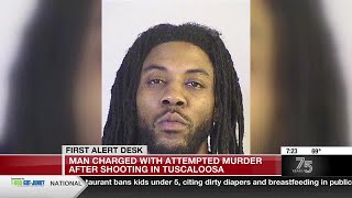 Man charged with attempted murder after shooting in Tuscaloosa