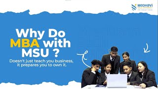 Why Do Mba With Medhavi Skills University?