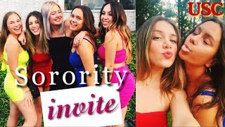 USC Sorority Invite | GRWM + Fun Night Out! - College Vlog