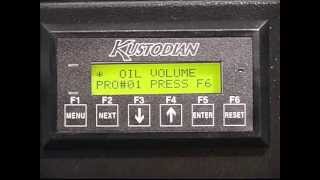 Oil Cleaner Volume Test Menu (Kustodian Walker)