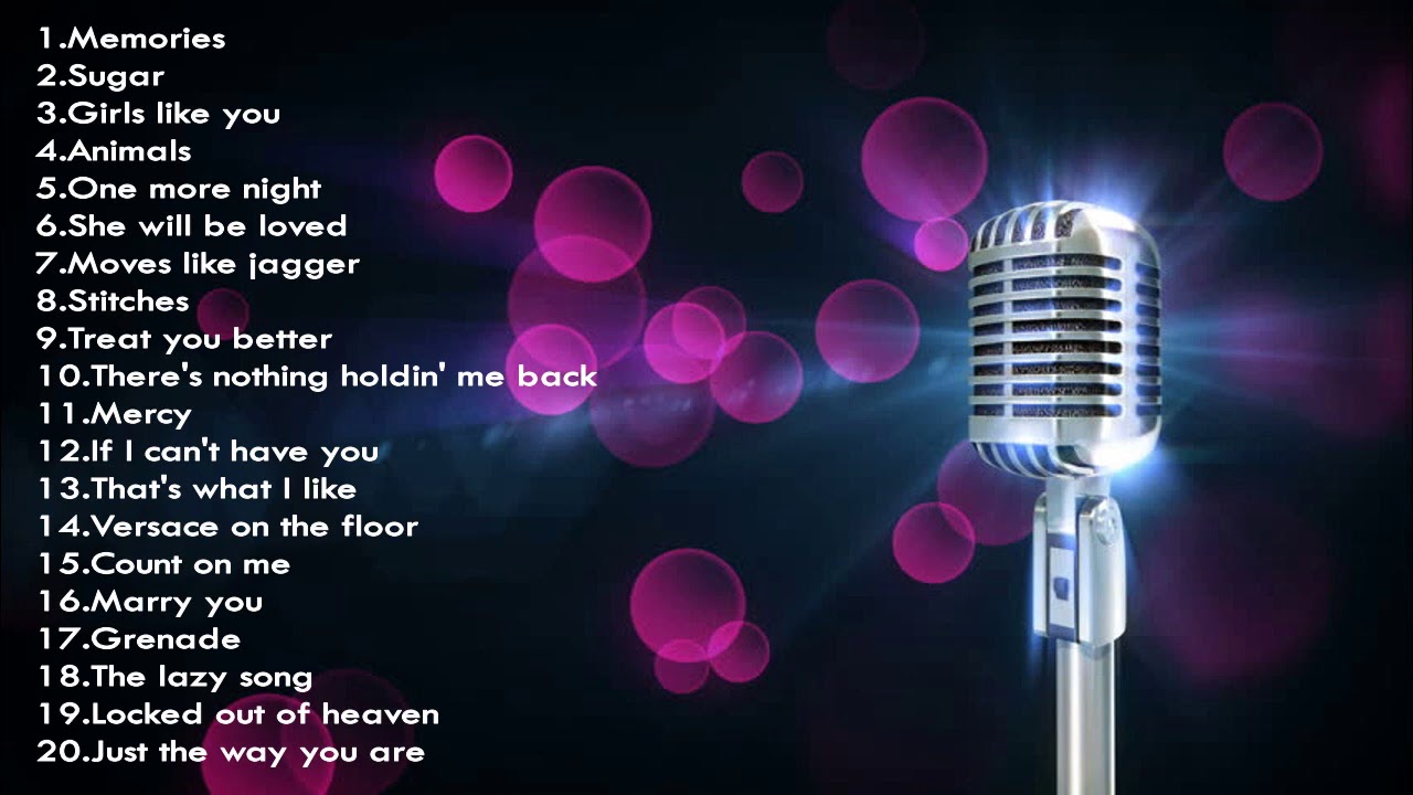 Maroon 5, Shawn Mendes, Bruno Mars The Best Popular Songs