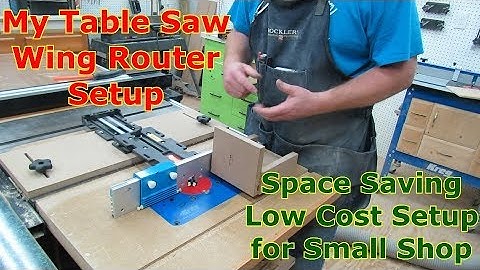 Table Saw Wing Router Table