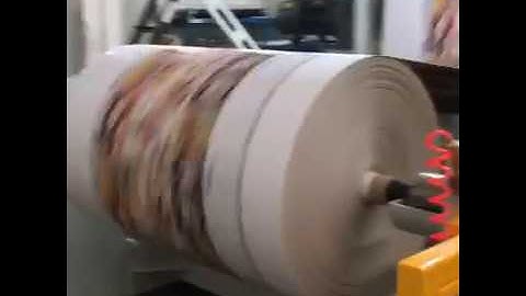 Single unwinder and rewinder Gearless CI Flexo Printing Machine with turn bar