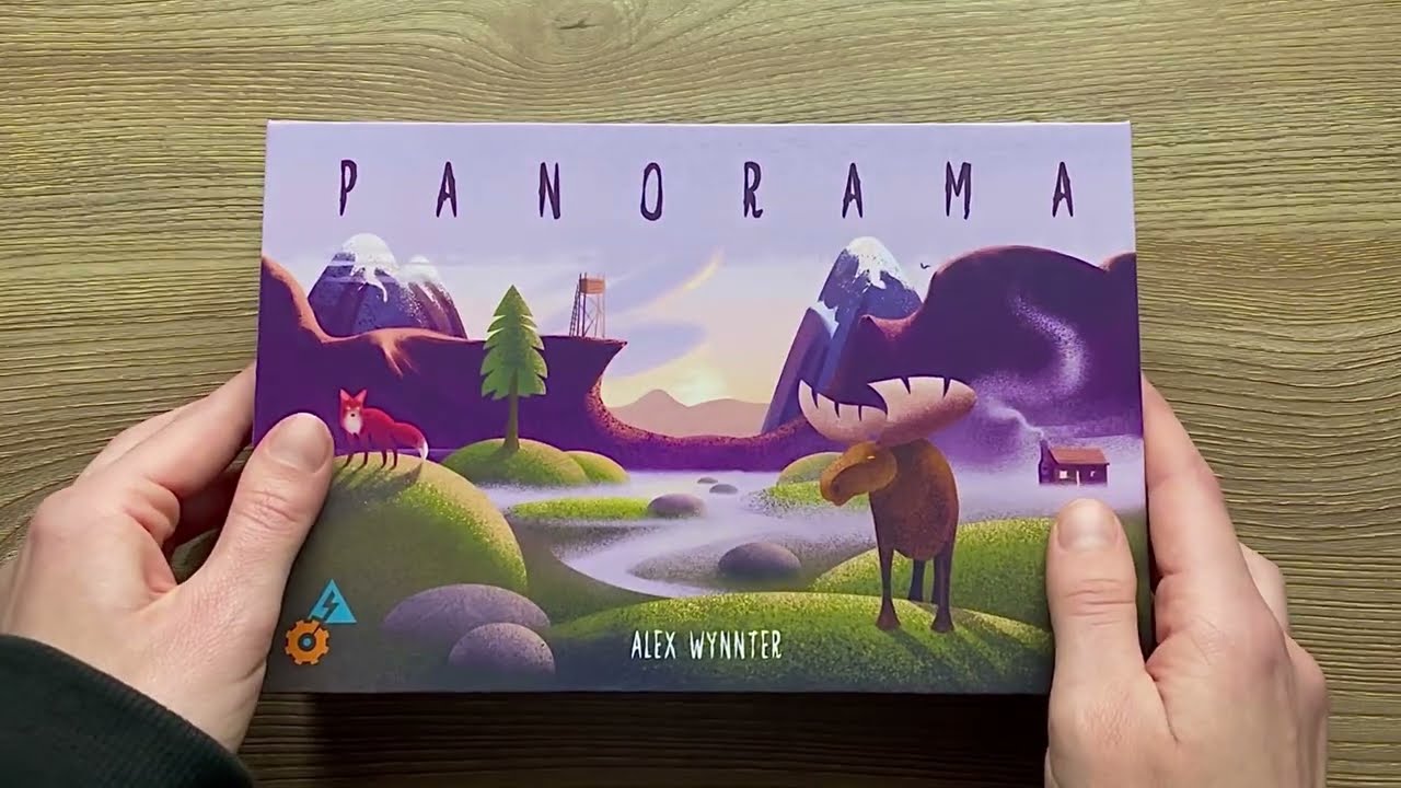 ASMR | playing beautiful Panorama picture card game while it’s raining outside