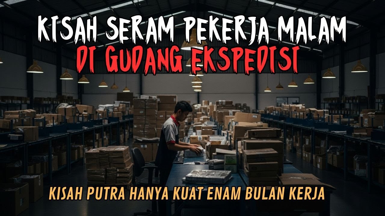 SERAM BENER!! PEKERJA MALAM DI GUDANG EKSPEDISI PENUH SETAN