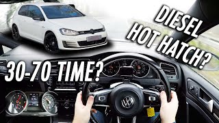 2015 VW GOLF GTD DRIVING POV/REVIEW // DOES IT DESERVE THE BADGE?