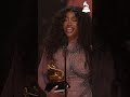 SZA Wins Best R&B Song At 2024 GRAMMYs #sza #snooze #sos