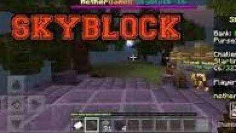 MY FIRST VIDEO OF MINECRAFT NETHER GAMES SKY BLOCK