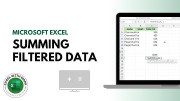 Get the Sum of Filtered Data in Excel