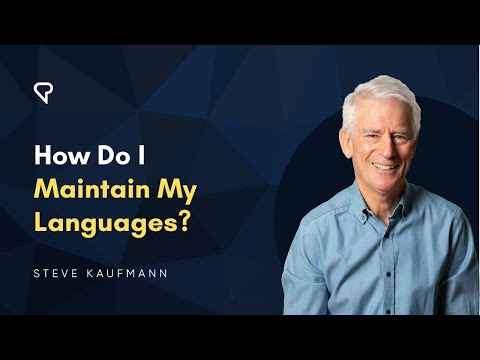 How Do I Maintain My Languages?