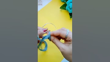 diy hoop earrings😍 #craftervishika #asmr #youtubepartner #diy #hoopearrings #earingslover #diycrafts