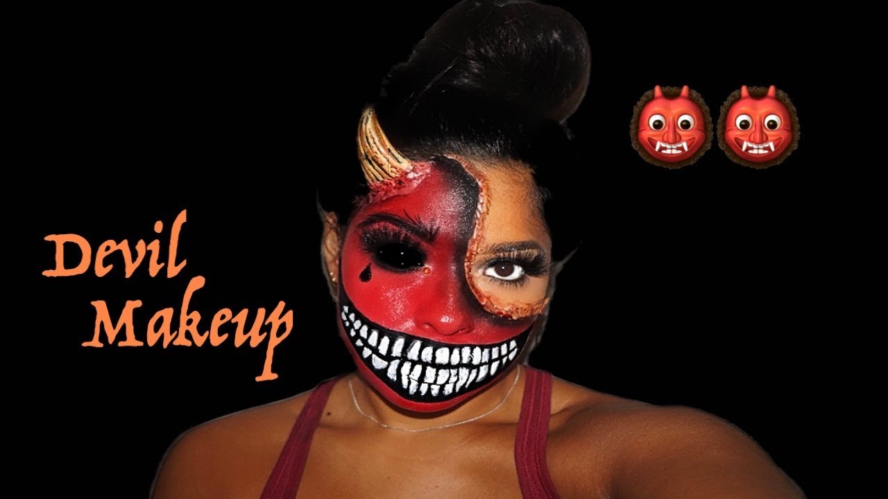 DEVIL DEMON HALLOWEEN MAKEUP | NINAMOUR