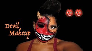 DEVIL DEMON HALLOWEEN MAKEUP | NINAMOUR