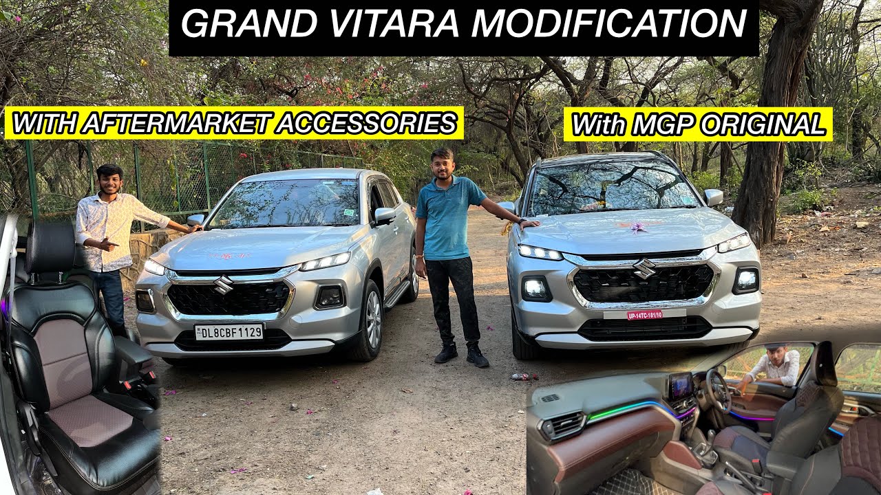 Grand Vitara 2023 🔥 Grand Vitara Genuine Accessories ✓💸Modified grand Vitara Seat cover✓Android - YouTube