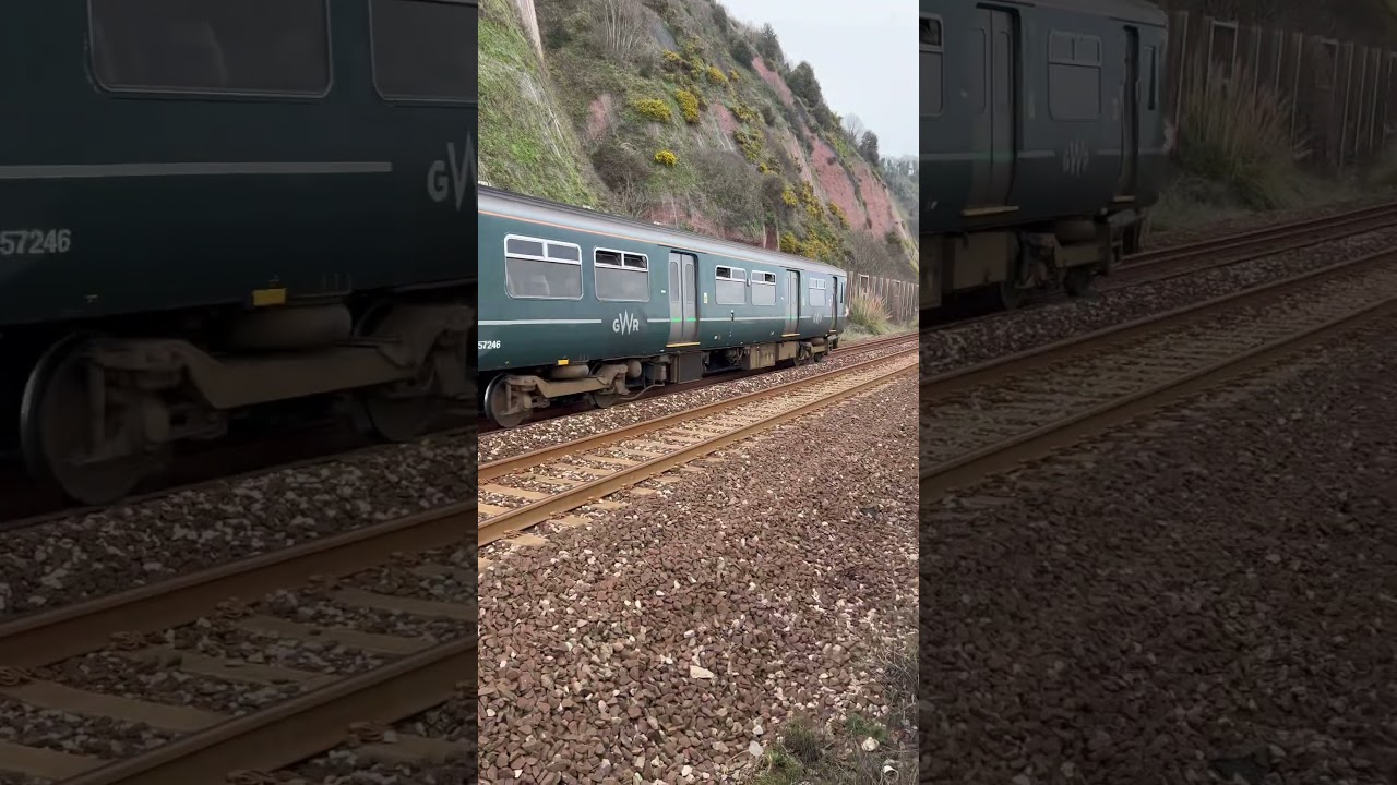 Class 150+158 passing teignmouth 