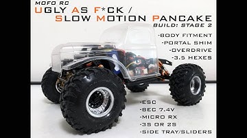 SCX24 MOFO RC UAF CHASSIS BUILD: STAGE 2 - NSDRC 7.4V BEC, LIZARD PRO, 2S & 3S BATT, OVERDRIVE, BODY