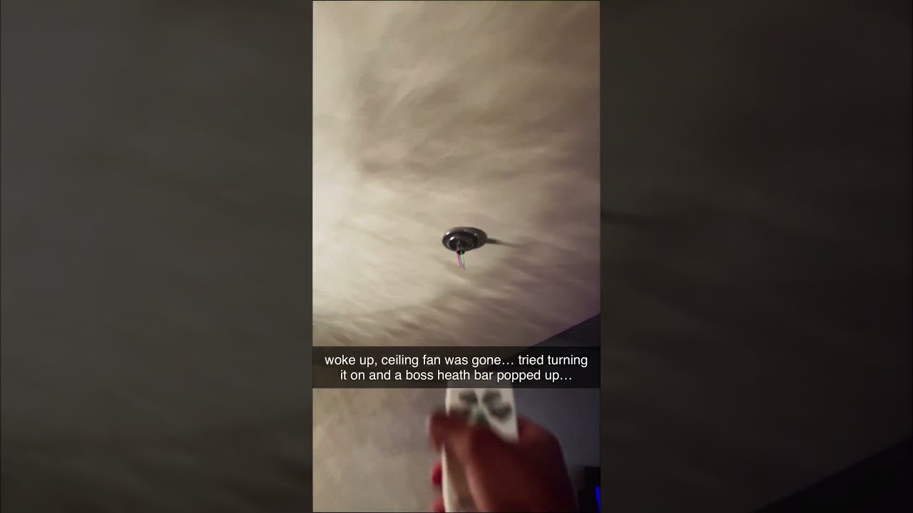 Ceiling fan turned into a final boss 