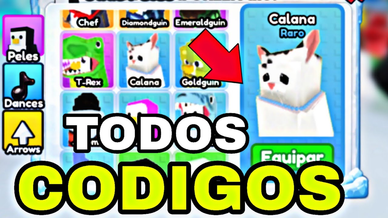 TODOS OS CODIGOS FUNCIONANDO NO JOGO DO PINGUIM KNOCKOUT ROBLOX 