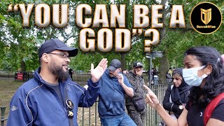 P1 - Hindu vs Muslim on 100s of gods vs 1 God | Hashim | Speakers Corner | Hyde Park