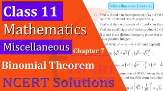 NCERT Solutions for Class 11 Maths Chapter 7 Miscellaneous Exercise