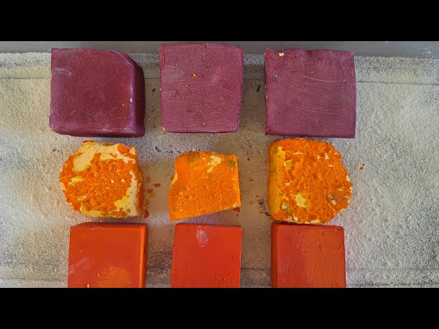 Dyed & Plain Gym Chalk | Nicpro Liquid Watercolor Dye Test | ASMR | Satisfying