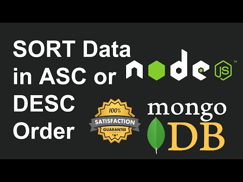 How to Sort Data in Ascending & Descending Order in Node JS MongoDB