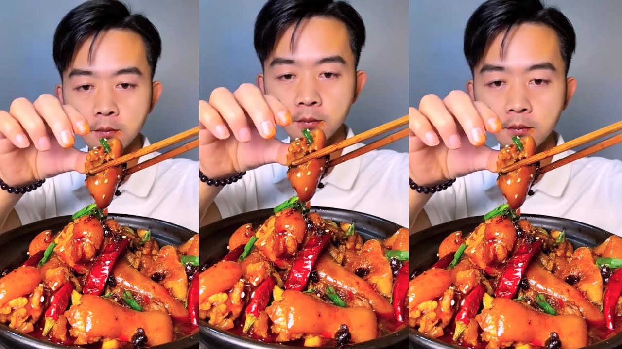 Eat pork that tastes delicious. 