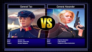 Command and Conquer Generals: Zero Hour GC Easy - General Tao v General Alexander