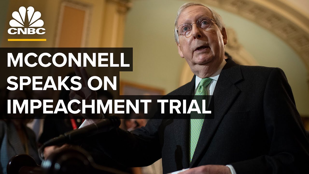 Mcconnell Speaks Amid Questions Over President Trump S Impeachment Trial 1 7 2020 Youtube