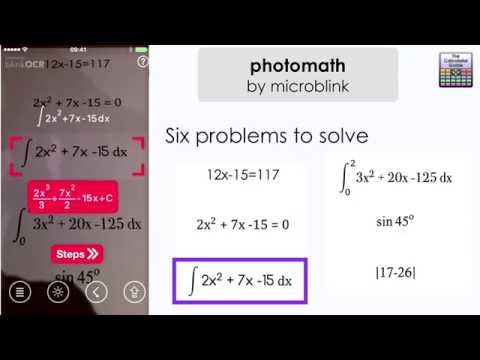 Photomath by microblink Solver #App reviewed - iPhone & Android Solve equations and calculations