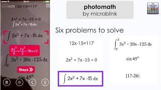 Photomath by microblink Solver #App reviewed - iPhone & Android Solve equations and calculations screenshot 4