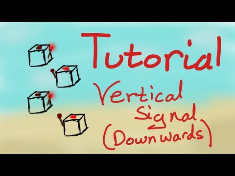 Redstone Tutorial | Vertical Wire (DOWN)