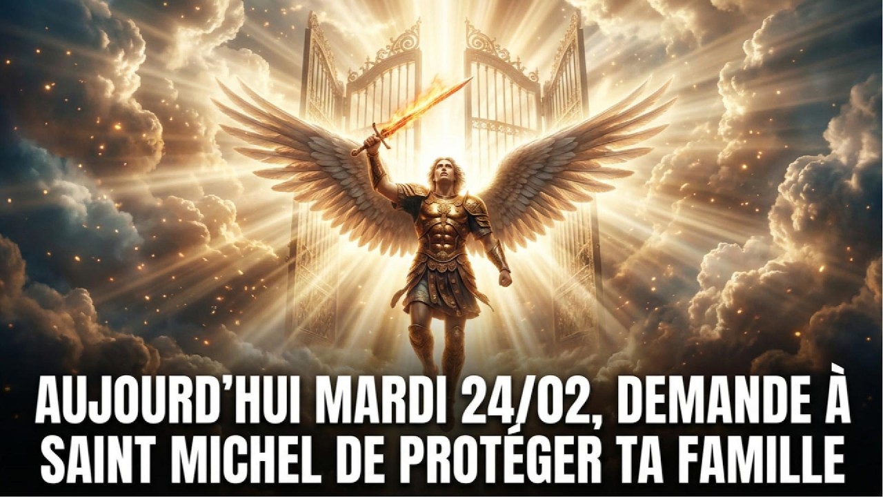 AUJOURD’HUI MARDI 24/02, demande à Saint Michel de protéger ta famille
