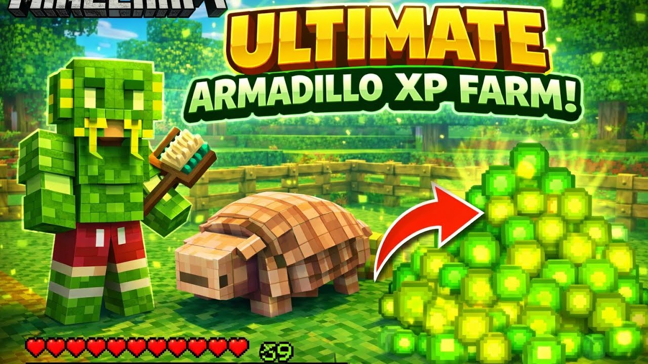 Easy Armadillo XP Farm | Minecraft Bedrock | 1.20+ - YouTube