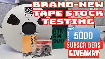 RTM Cassette and Reel-to-Reel Tape Recording and Testing - 5000 Subscriber Giveaway