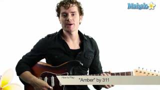 Video thumbnail of "How to Play "Amber" by 311 on Guitar"