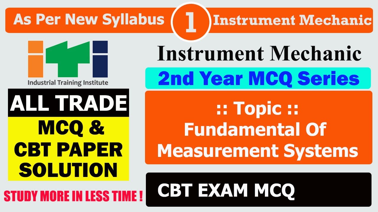 Instrument Mechanic Trade Theory (इंस्ट्रूमेंट मैकेनिक) Important MCQs