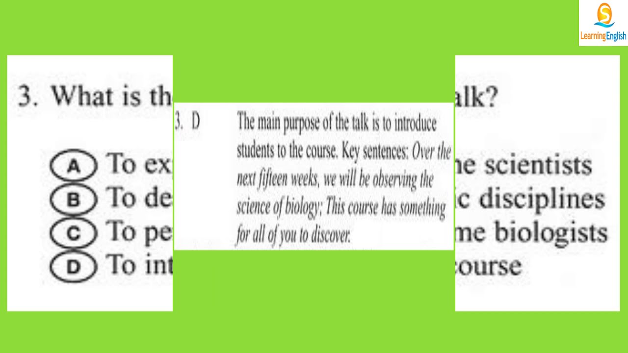 Toefl Listening Test 17 10 Questions With Answers YouTube