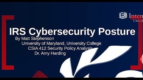 Matt Stephenson Final Presentation CSIA 412