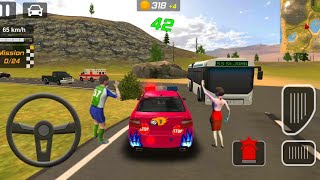 Police Drift Car Driving Simulator Taxi Vs #21 Police Car New Crazy Android Gameplay screenshot 2