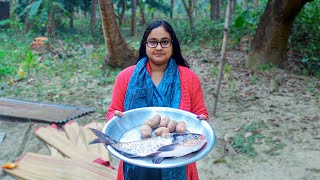 Silver Carp Fish, Potato and Tomatoes Recipe by Village Food Life