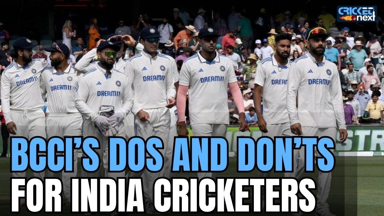 BCCI Imposes Restrictions on Men's Team | Domestic Cricket Must, Restriction on Family on Tour