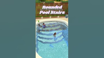 Rounded Pool Stairs | Sims 4 | No CC #shortswithcamilla #sims4