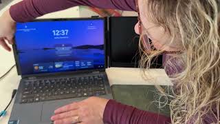 Overview of my new Favorite 14 inch Portable Travel Laptop Monitor Extender