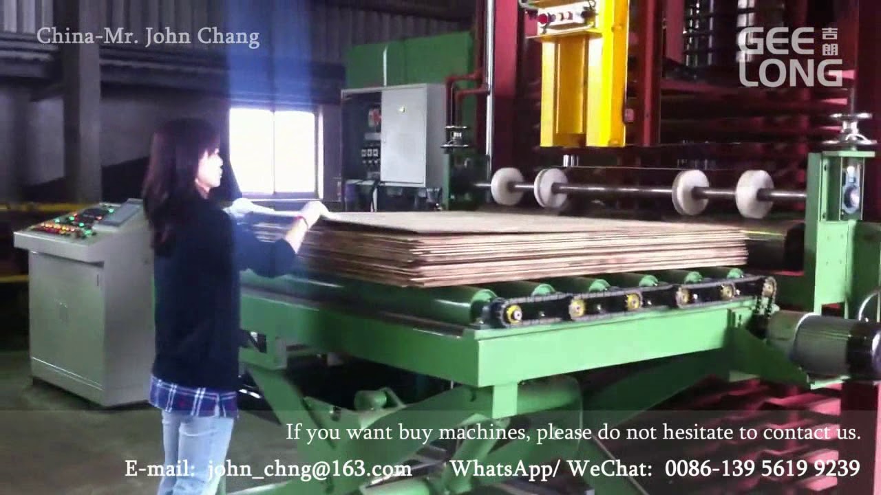 plywood hot press： 5x5ft auto plywood hot press machine