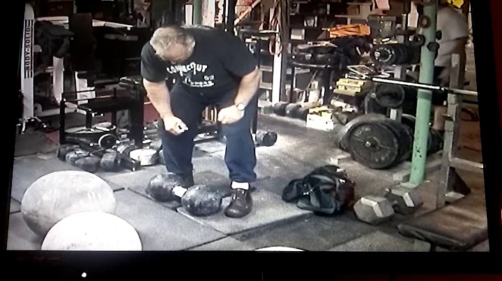 Thomas inch dumbbell hoisted by 61 year old Joseph...