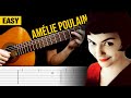 Amlie poulain guitar tabs tutorial easy comptine dun autre t laprsmidi